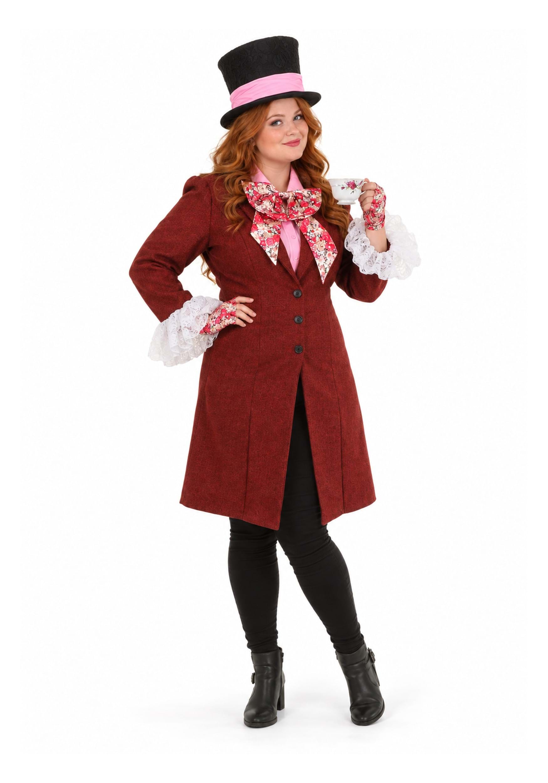 Deluxe Mad Hatter Plus Size Costume for Women