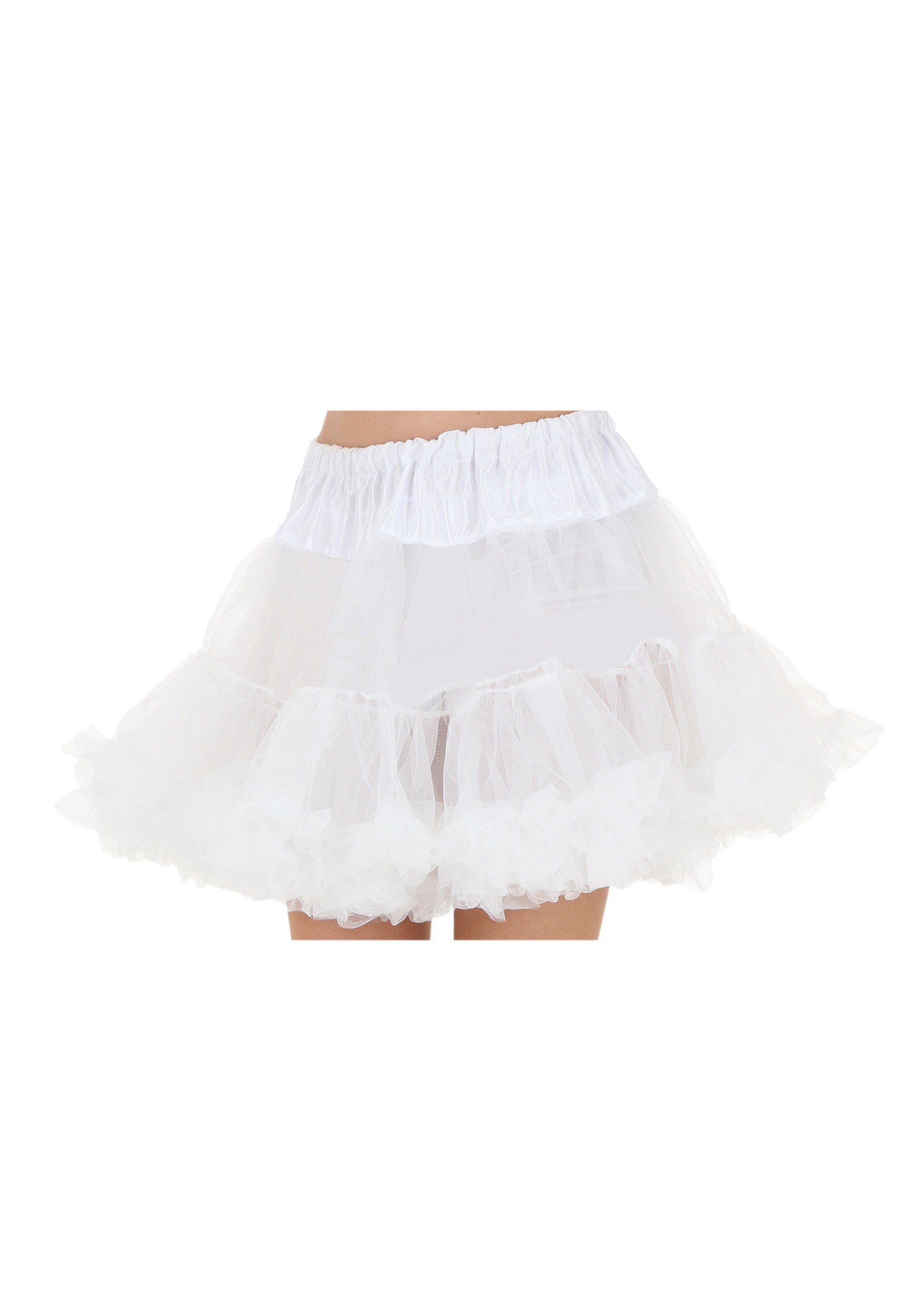 Plus White Petticoat for Adults