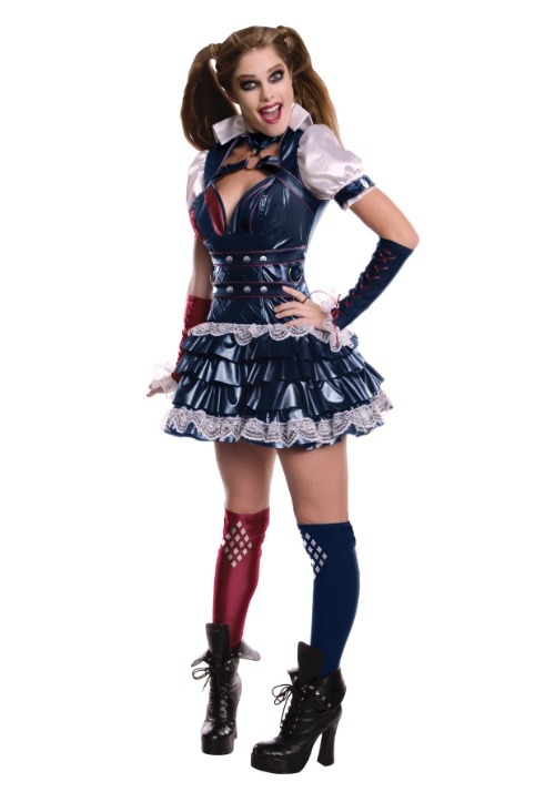 Womens Harley Quinn Secret Wishes Arkham Knight Costume