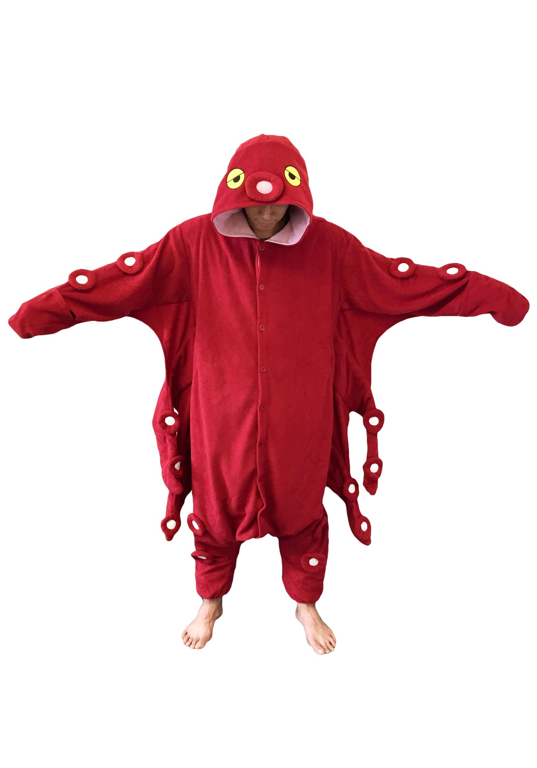 Red Octopus Adult Kigurumi Pajamas Costume