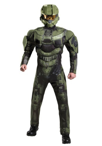 Master Chief Deluxe Muscle Costume for Adults