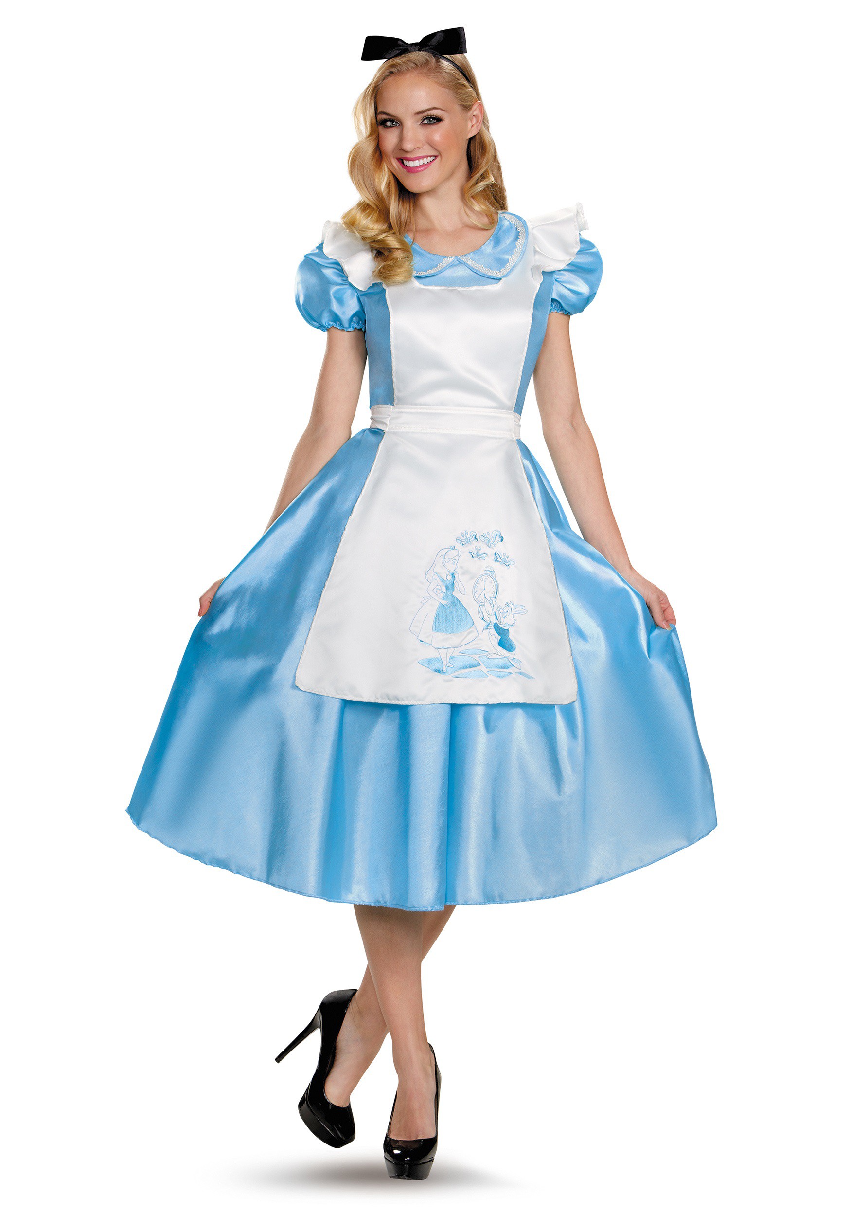 Photos - Fancy Dress Classic Disguise Alice Deluxe Adult Costume | Alice in Wonderland Costumes Blue 