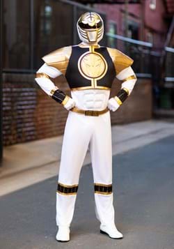 Classic White Ranger Muscle Adult Costume
