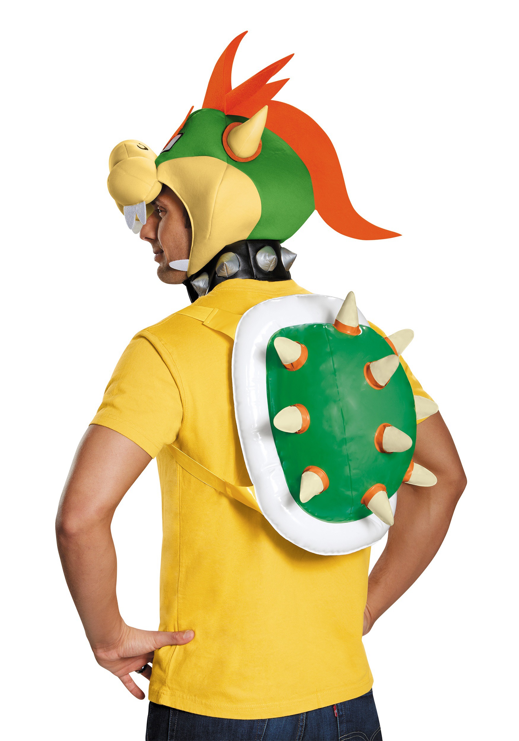 Deluxe Adult Super Mario Bowser Dinosaur Fancy Dress Costume XL XXL Nintendo