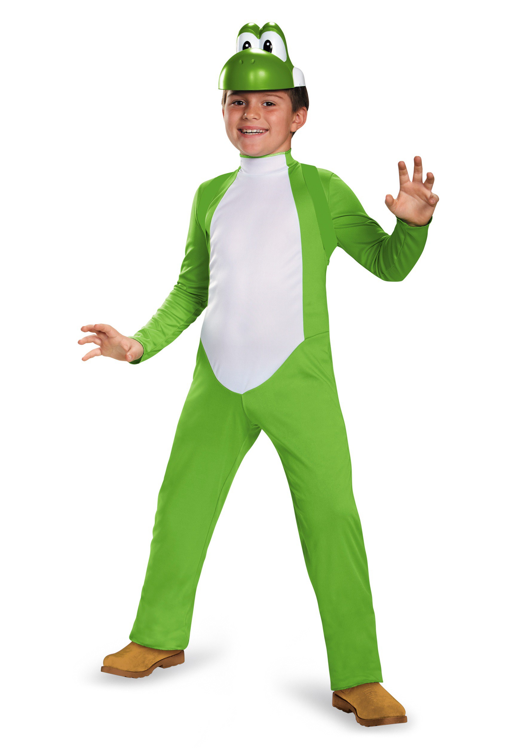 Photos - Fancy Dress Yoshi Disguise  Deluxe Costume for Boys Green/White DI85140 