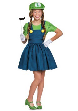 Tweens Luigi Skirt Costume