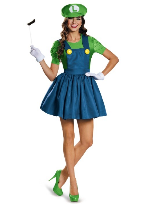 Women's Luigi Skirt Costume