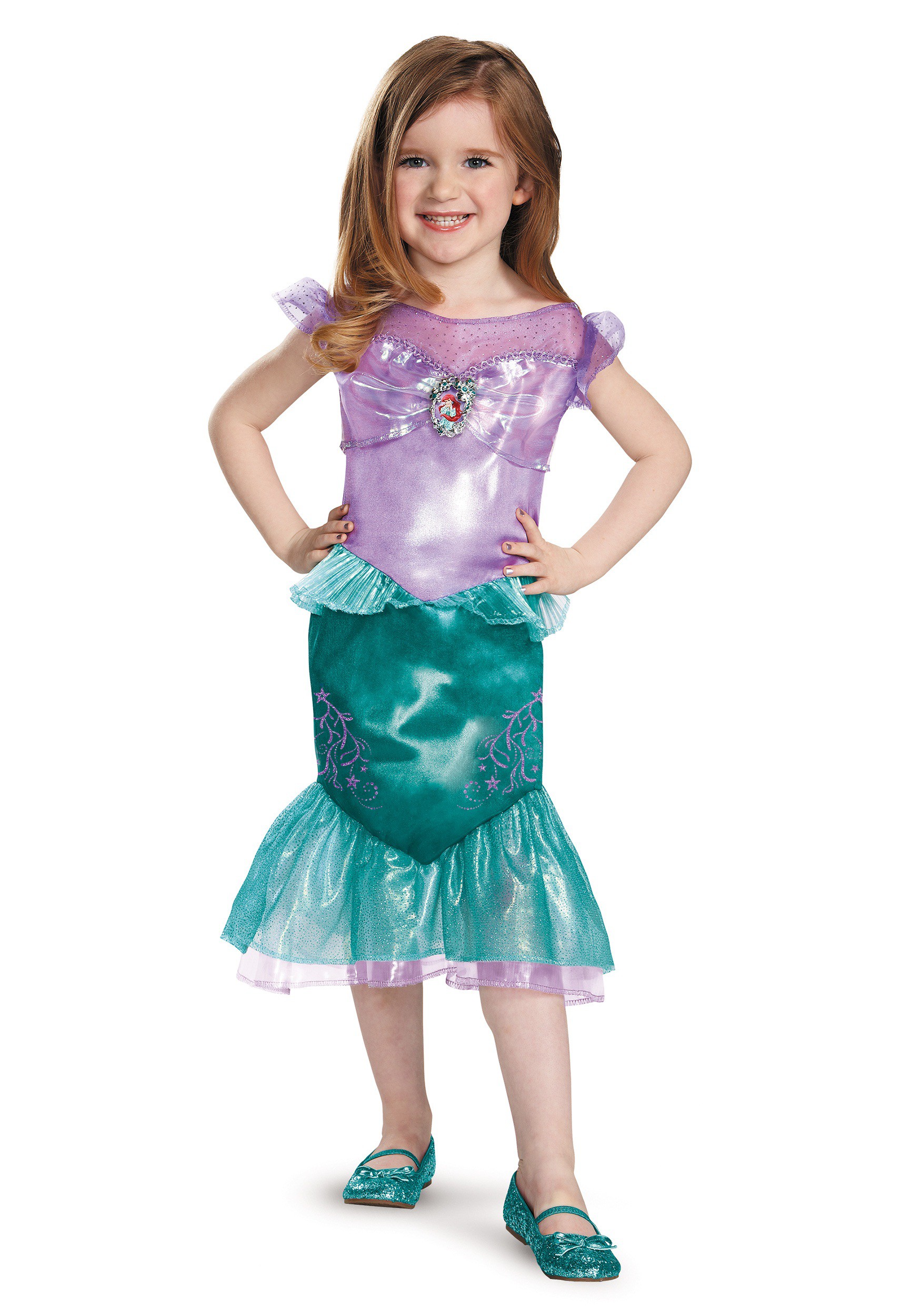 Photos - Fancy Dress Ariel Disguise  Classic Girls Costume | Disney Princess Costumes Purple/ 