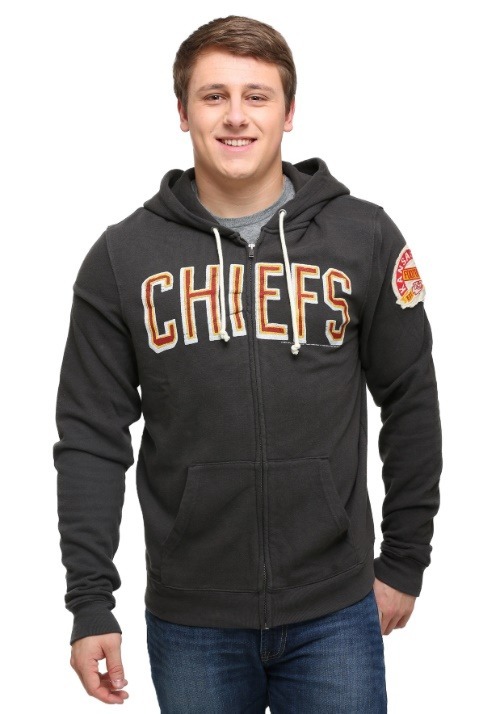 Kansas City Chiefs Sunday Mens Zip Up Hoodie