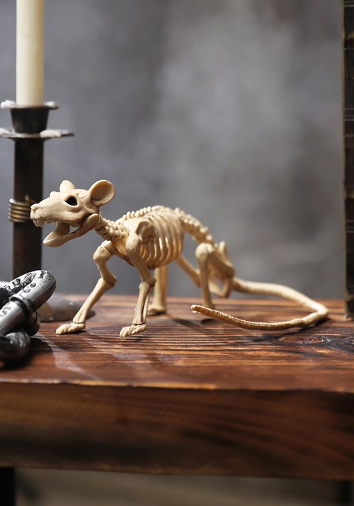 Mini Skeleton Rat Decoration