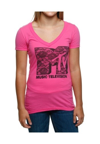 MTV Lace Logo Juniors Shirt