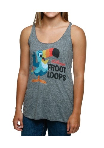 Kelloggs Retro Froot Loops Juniors Racerback Tank