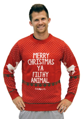 Christmas | Sweater | Animal | Ugly | Home | Red