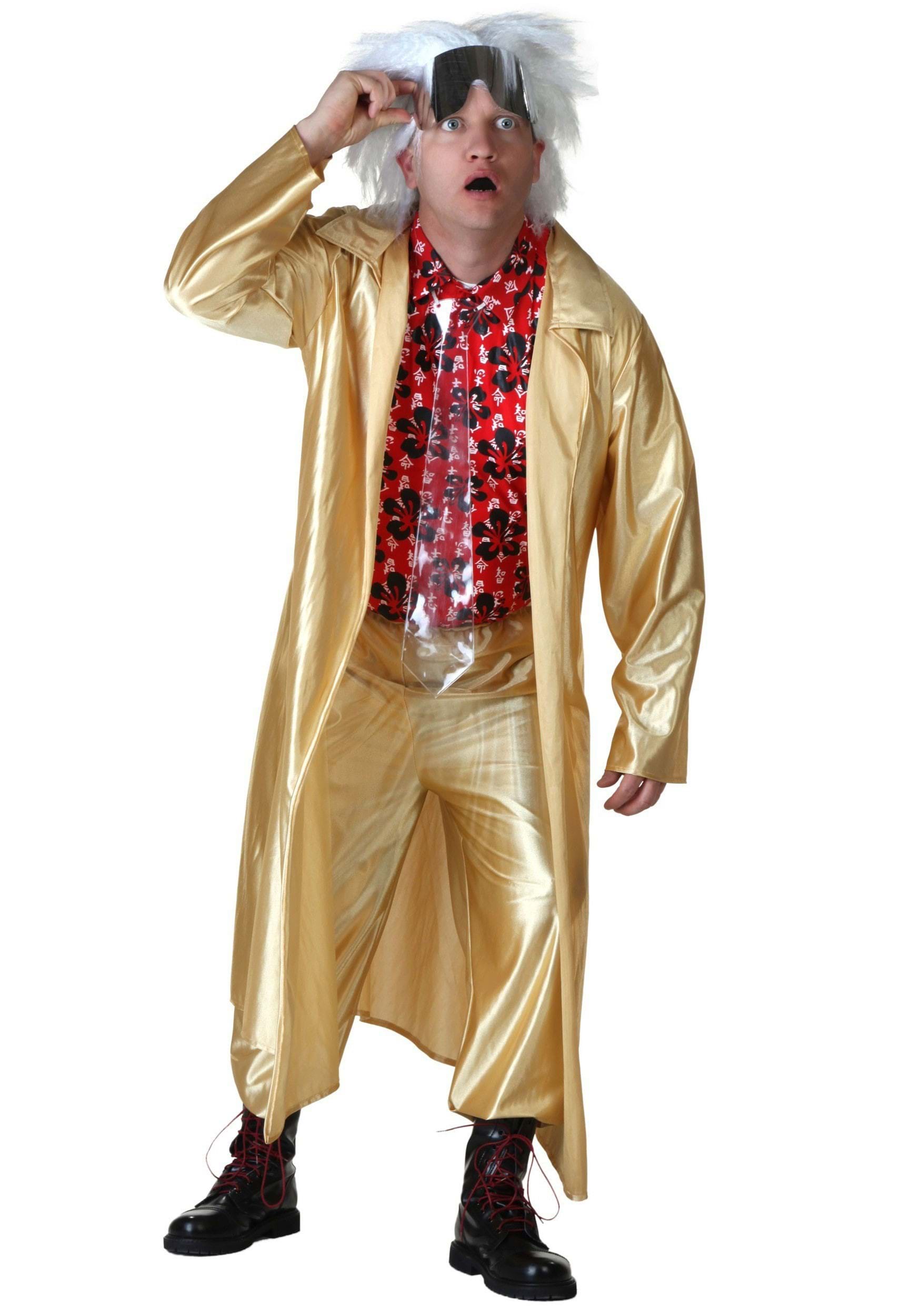 Photos - Fancy Dress FUN Costumes Plus Sized Doc Brown Costume from Back to the Future Part II