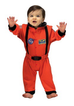 Orange Nasa Infant Astronaut Romper Costume