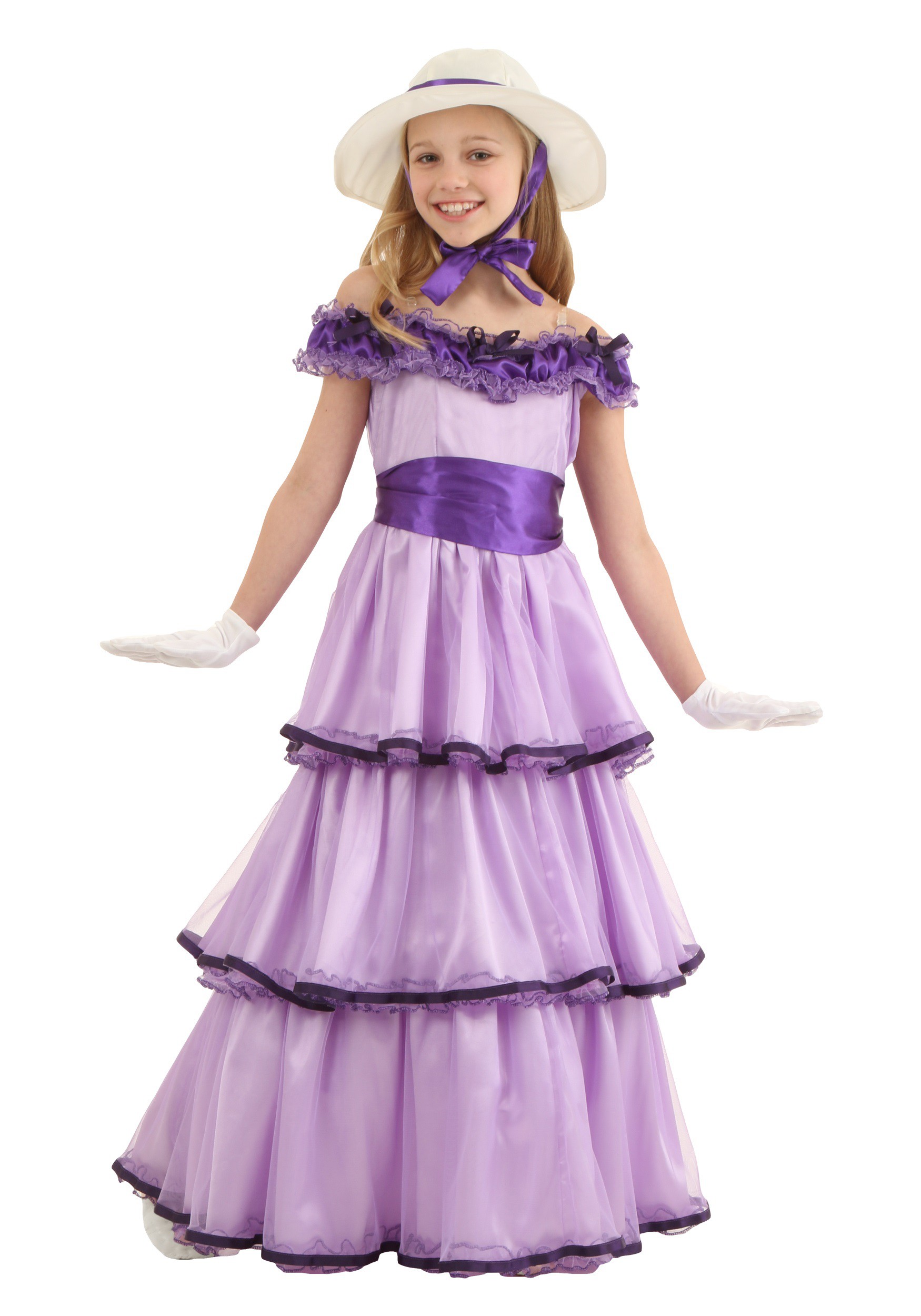 Photos - Fancy Dress Deluxe FUN Costumes Kid's  Southern Belle Costume | Girl's Victorian Costum 