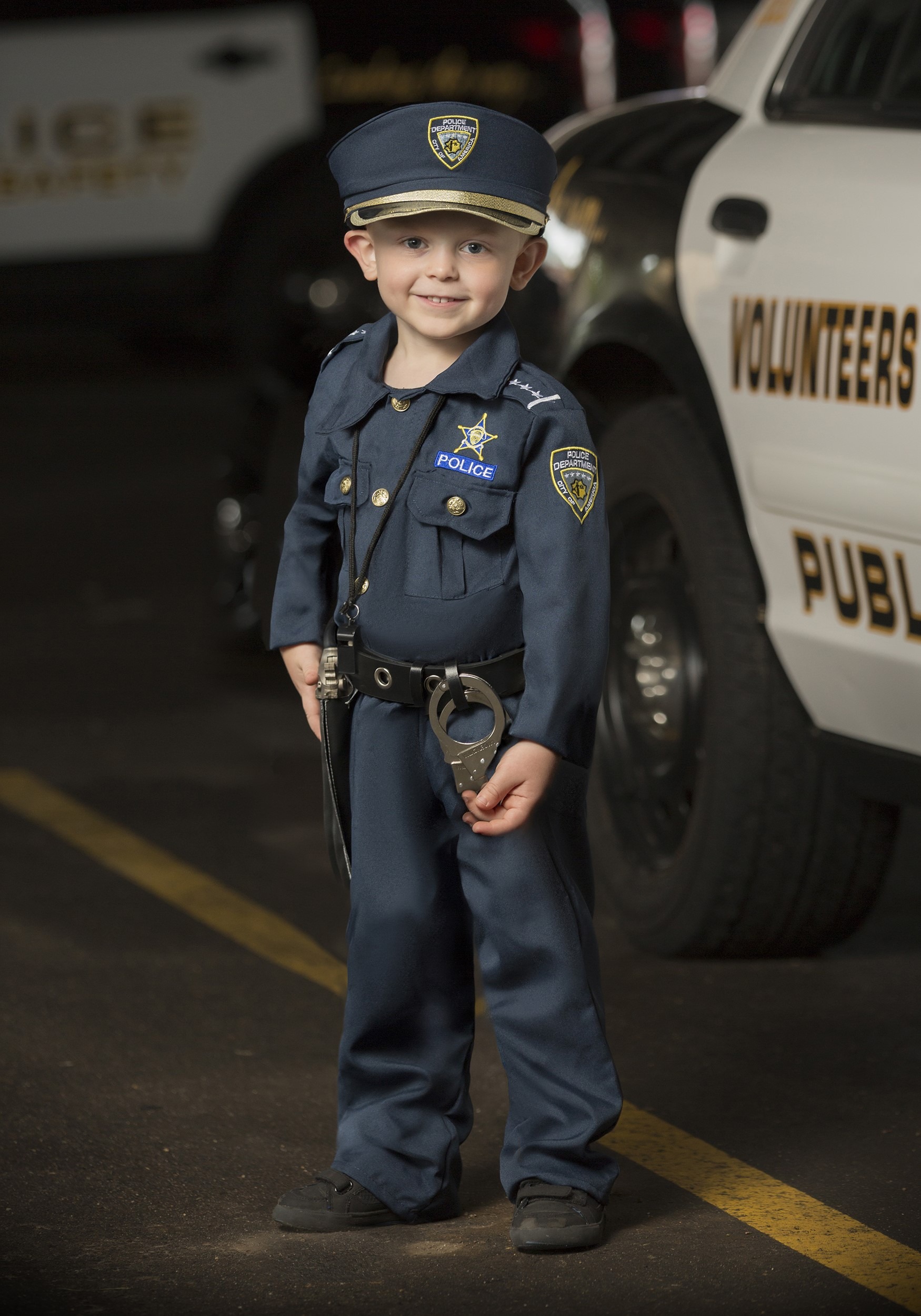 Kids Police Dress up Accessories Pretend Play Police Security Badge and Whistle