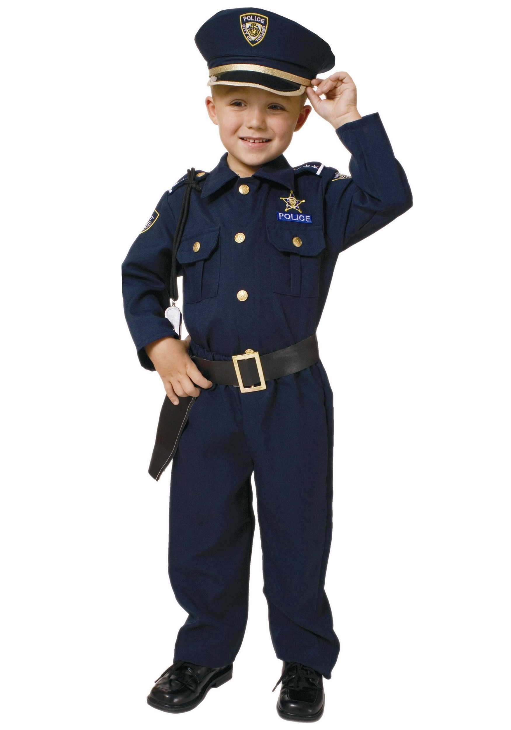 Deluxe Police Officer Costume for Kids