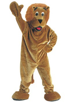 Adult Smiley Lion Mascot Costume