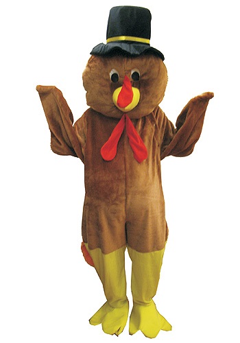Turkey Time Mascot Costume for Adults