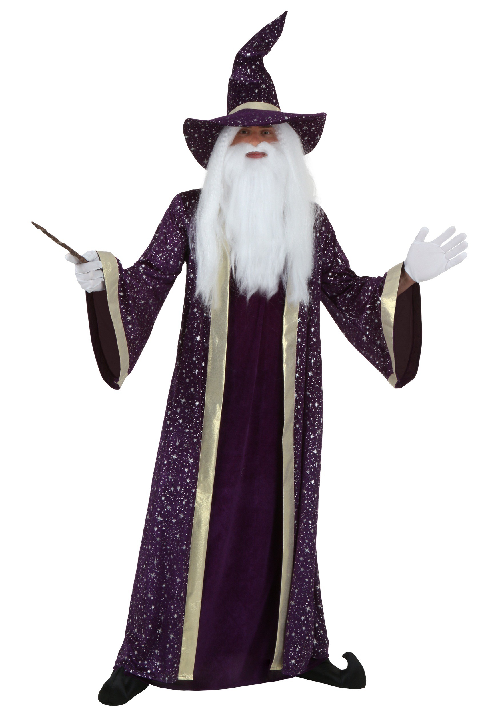 Photos - Fancy Dress Wizard FUN Costumes Adult Purple  Costume Purple FUN6050AD 