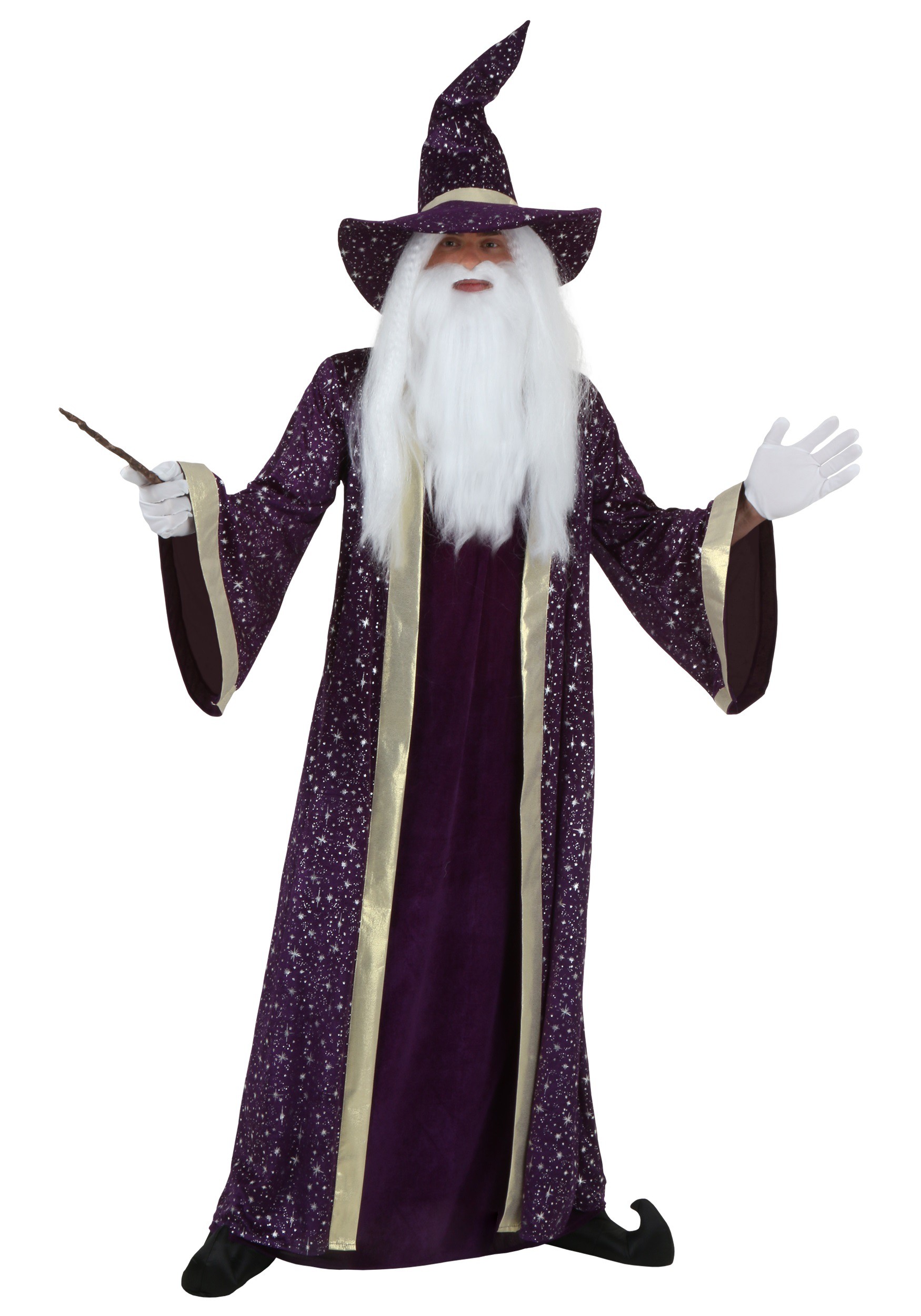 Photos - Fancy Dress Wizard FUN Costumes  Plus Size Men's Costume Purple FUN6050PL 