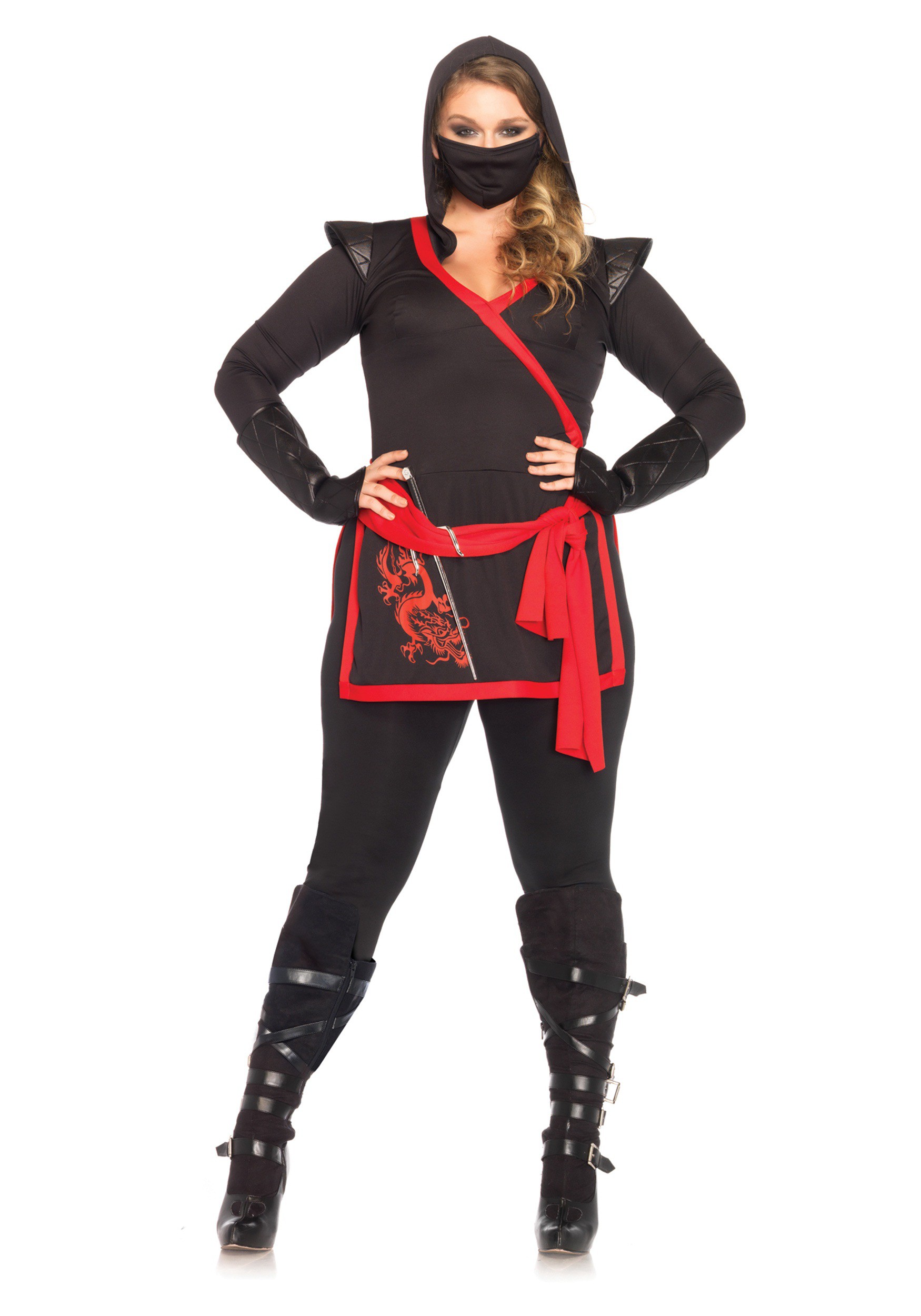 Plus Size Ninja Assassin Womens Costume