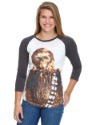 Star Wars Chewie's Illin Stance Juniors Raglan