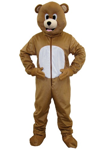 Brown Bear Mascot Costume For Adults