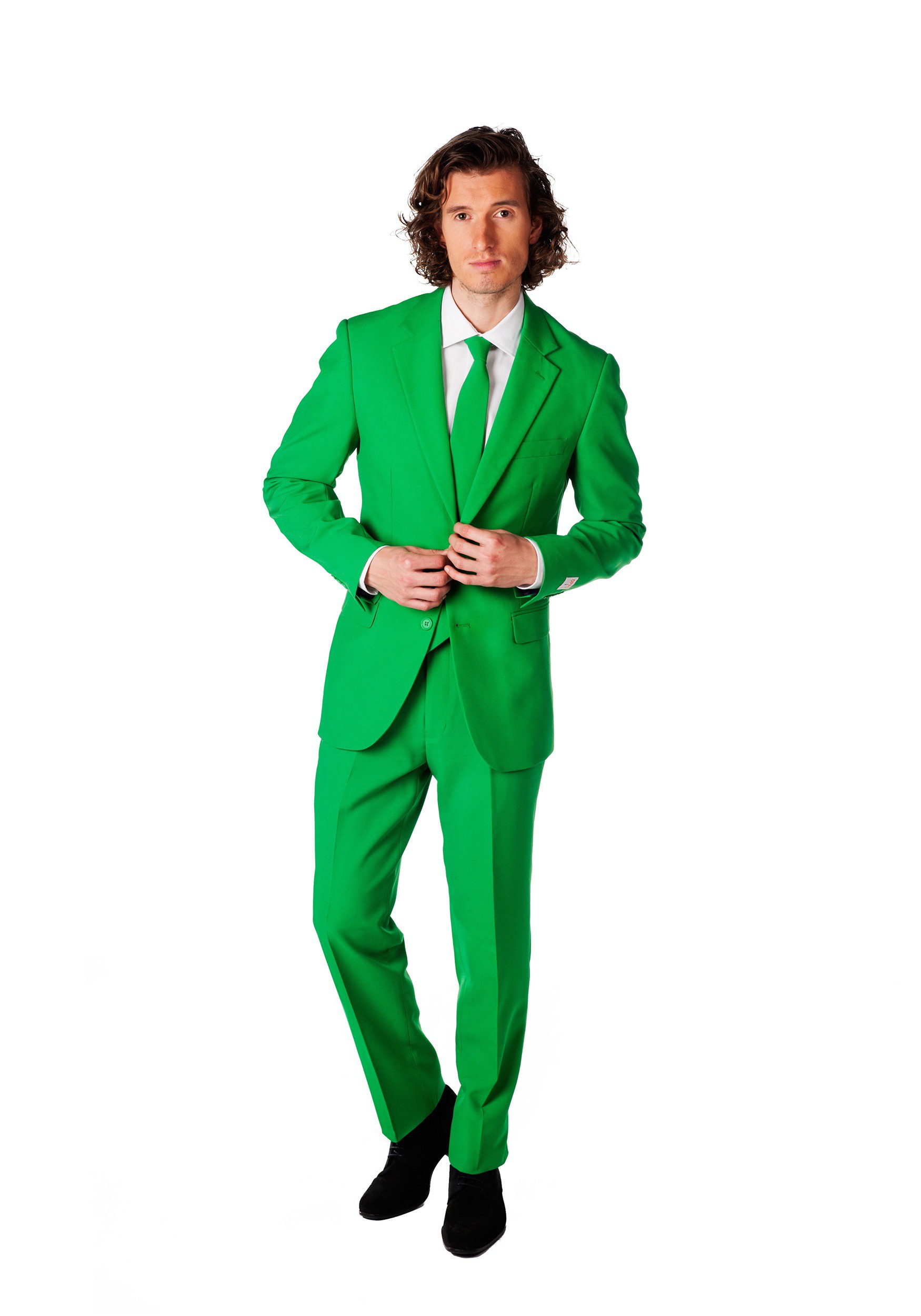 OppoSuits Mens Green Suit