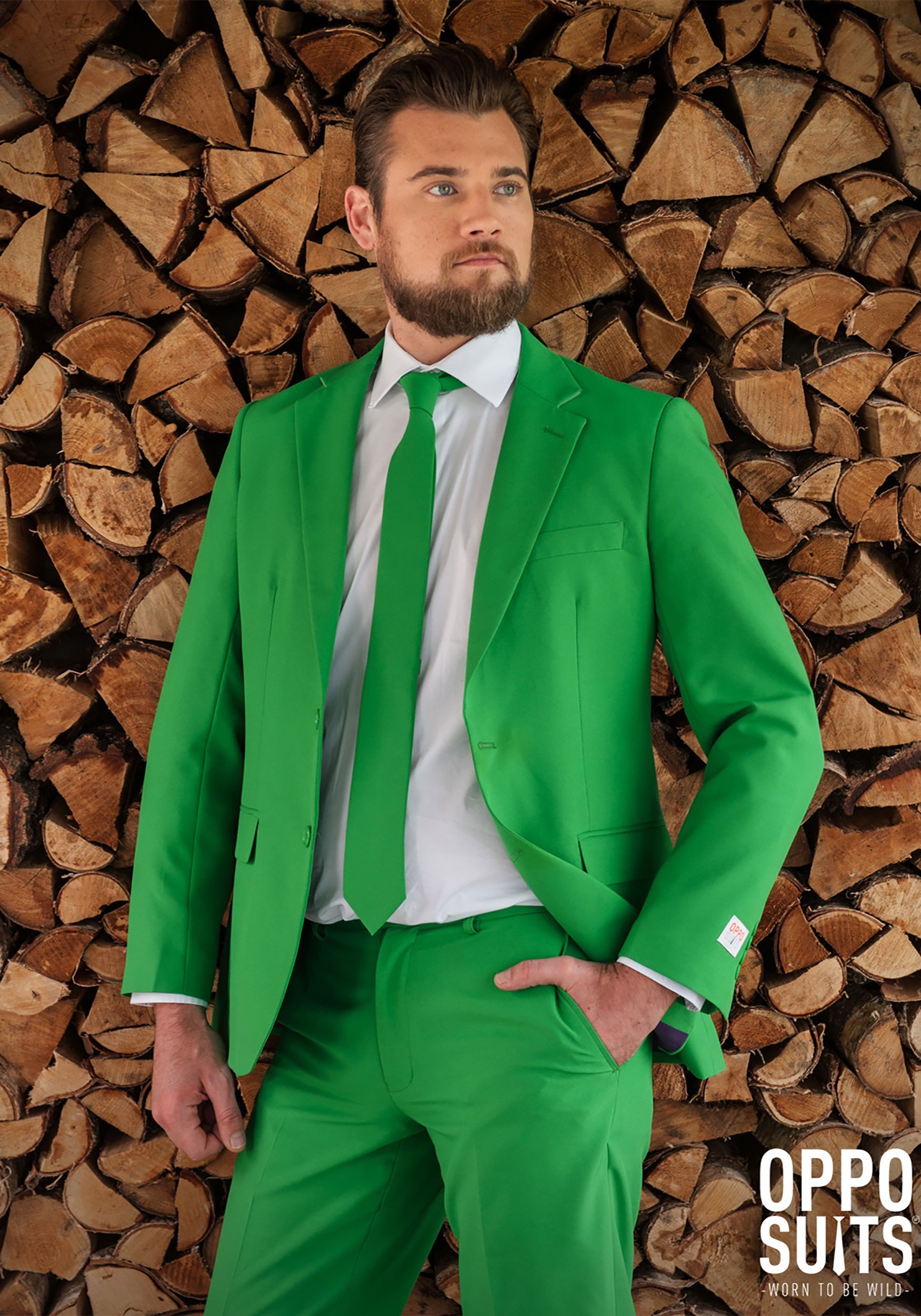 OppoSuits Men's Green Suit