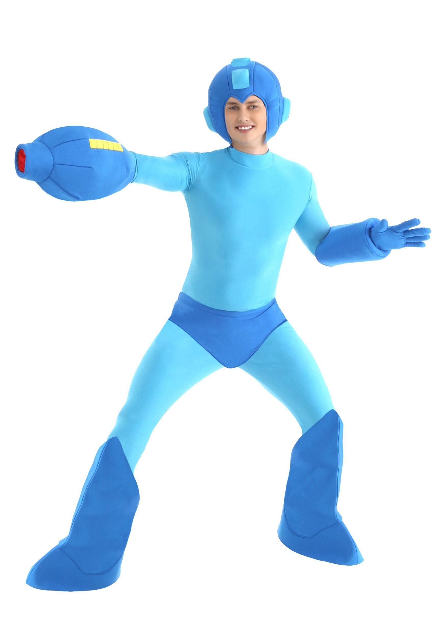Photos - Fancy Dress FUN Costumes Adult Mega Man Costume | Adult Costumes Blue FUN6082AD