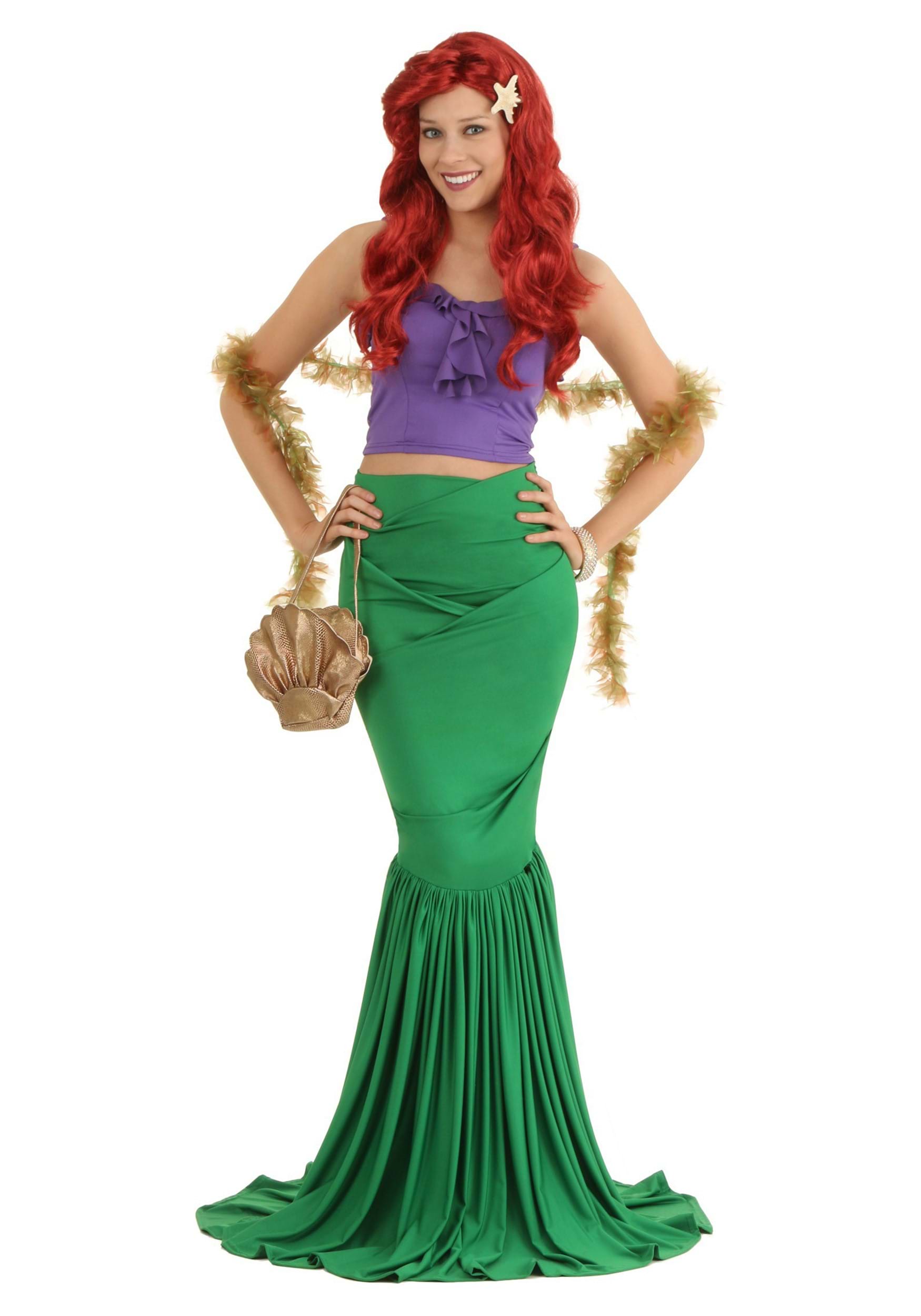 Photos - Fancy Dress FUN Costumes Adult Mermaid Costume | Women's Costumes Green/Purple FUN