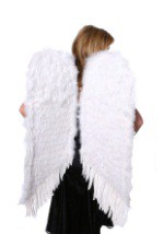 Large White Feather Angel Wings