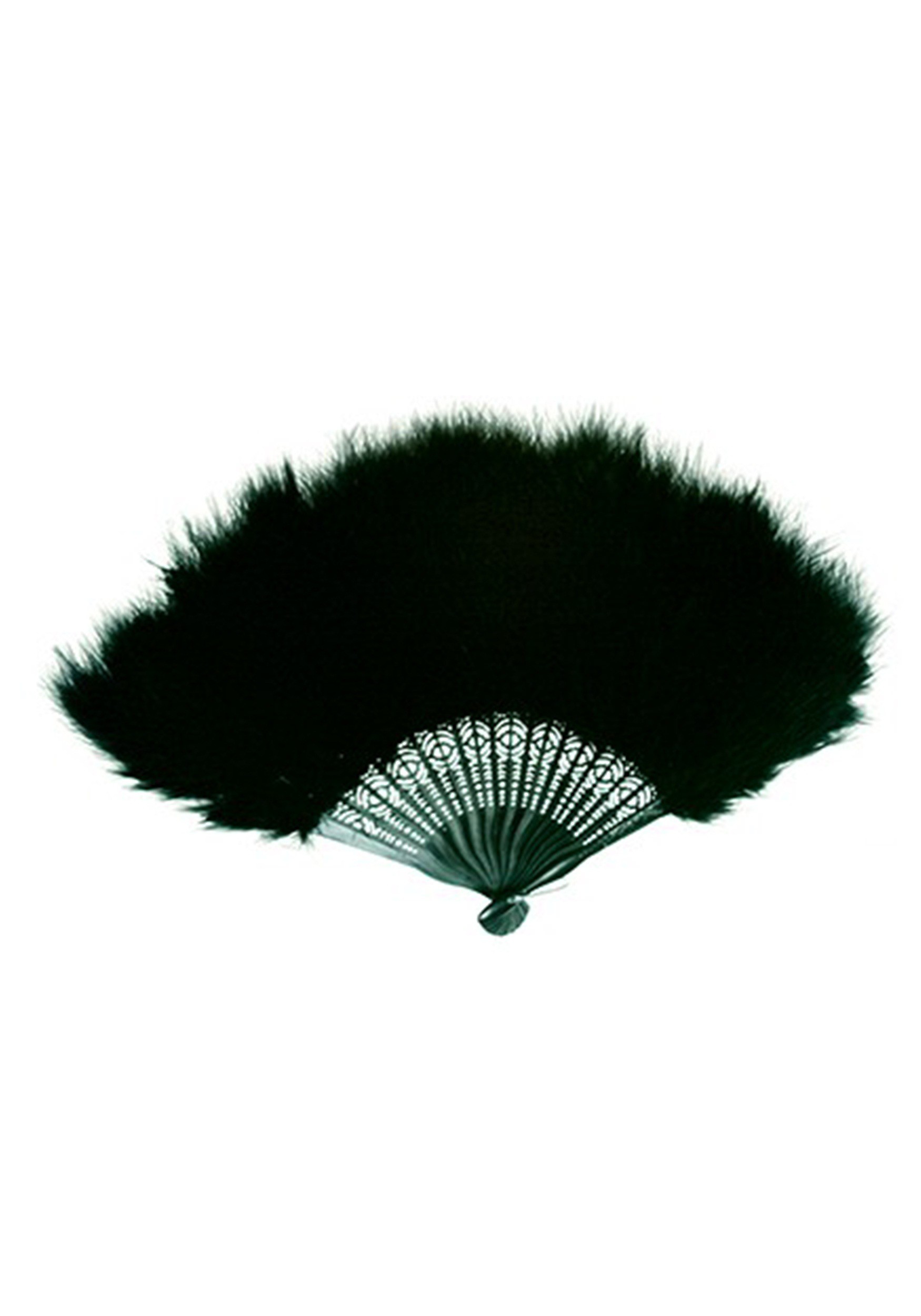 Black Feather Fan