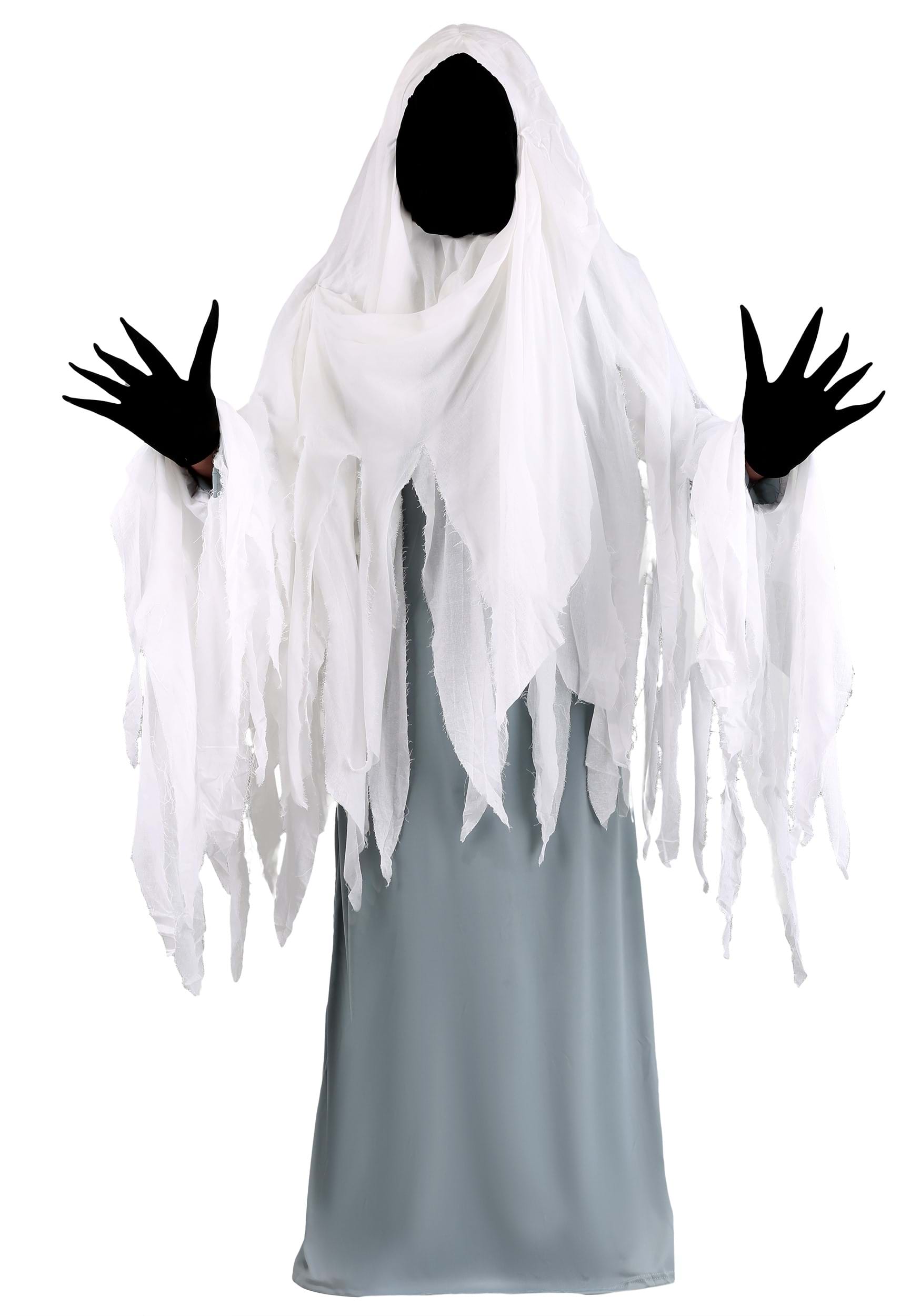 Photos - Fancy Dress GHOST FUN Costumes Spooky  Adult Costume Black/Gray/White FUN6053AD 