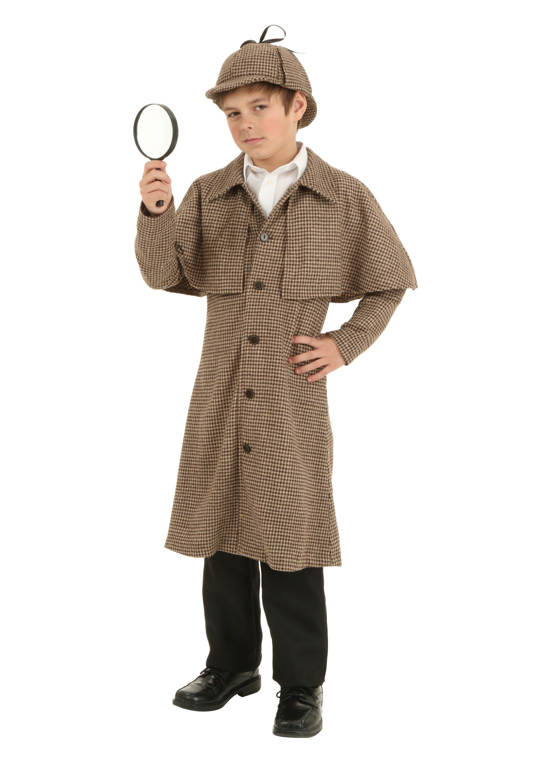 Photos - Fancy Dress Sherlock FUN Costumes Child  Holmes Costume | Exclusive | Made By Us Brown& 