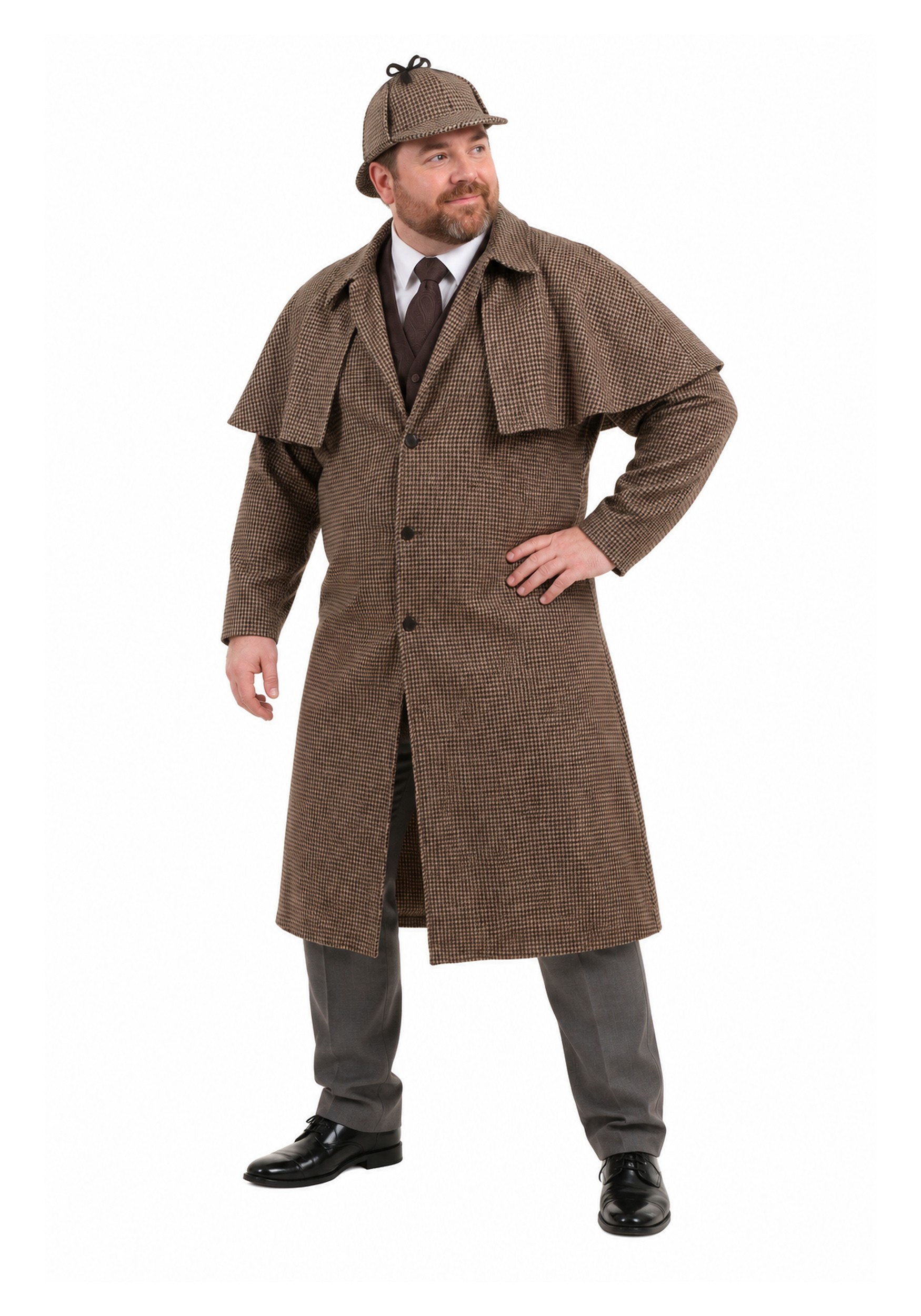 Sherlock Holmes Plus Size Costume for Men
