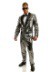 Silver Disco Ball Tuxedo Men's Costume