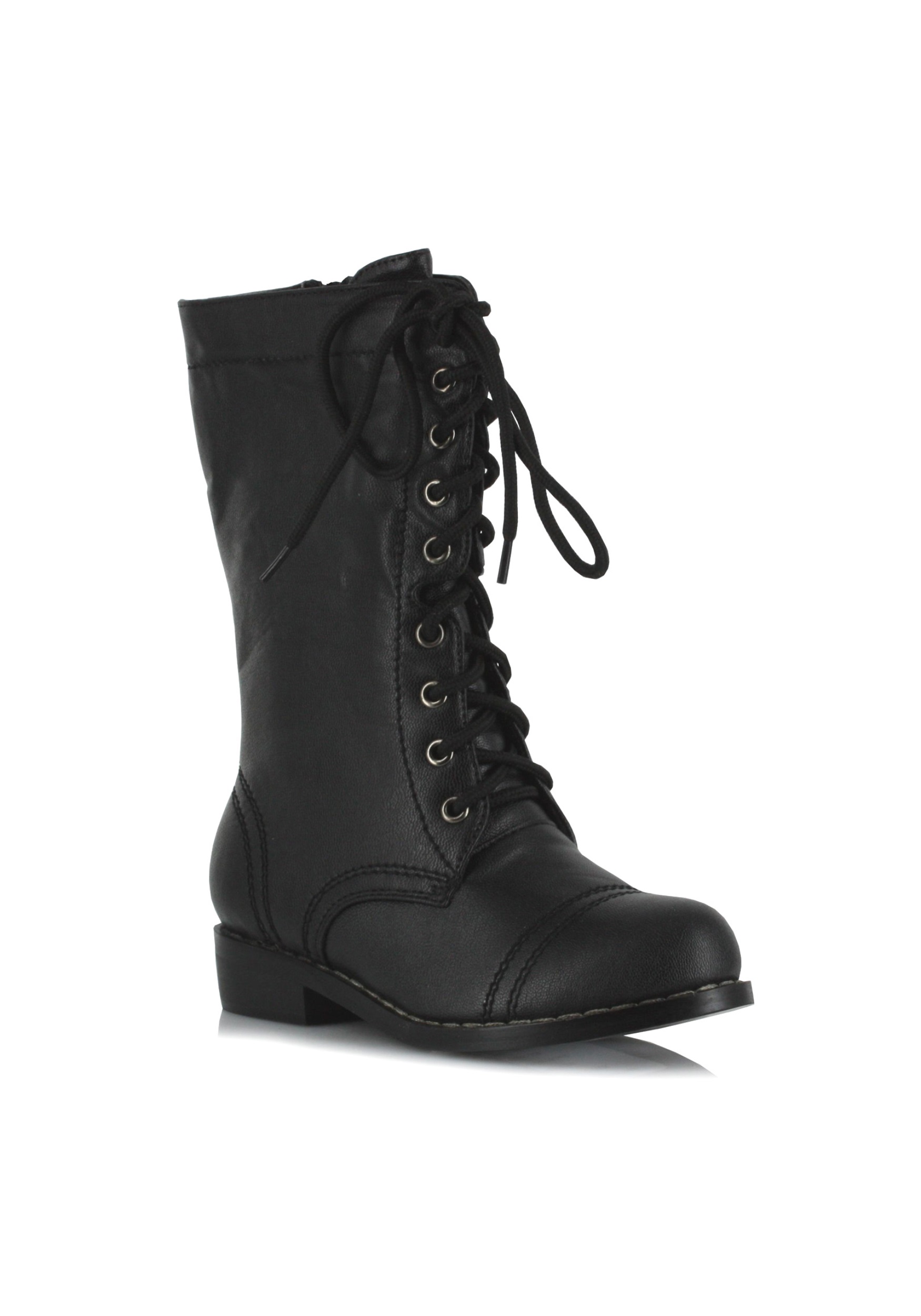 Black Costume Military Boots for Kids