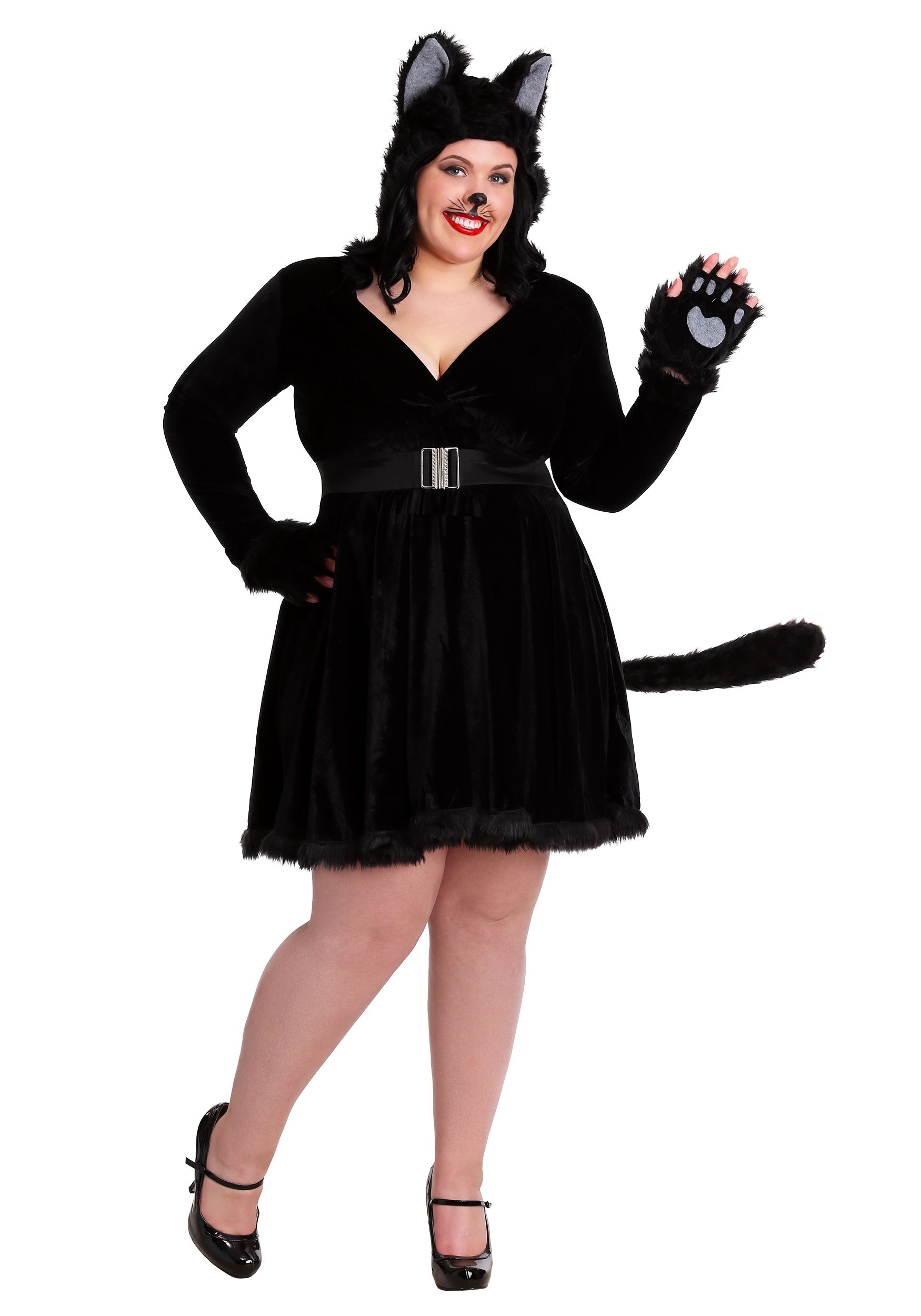 Black Cat Plus Size Costume for Women | Plus Size Animal Costumes
