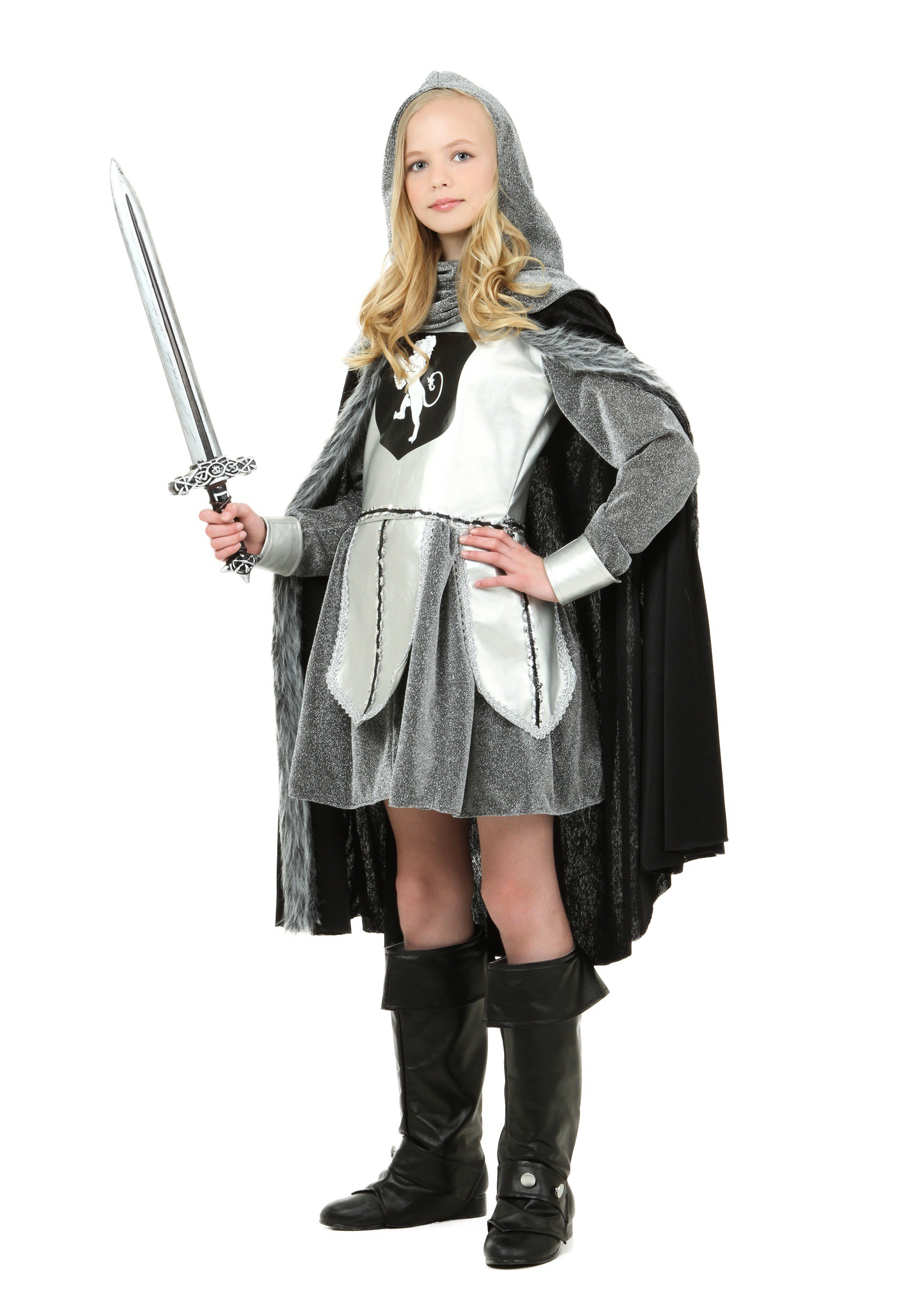 Girls Teen Warrior Knight Costume