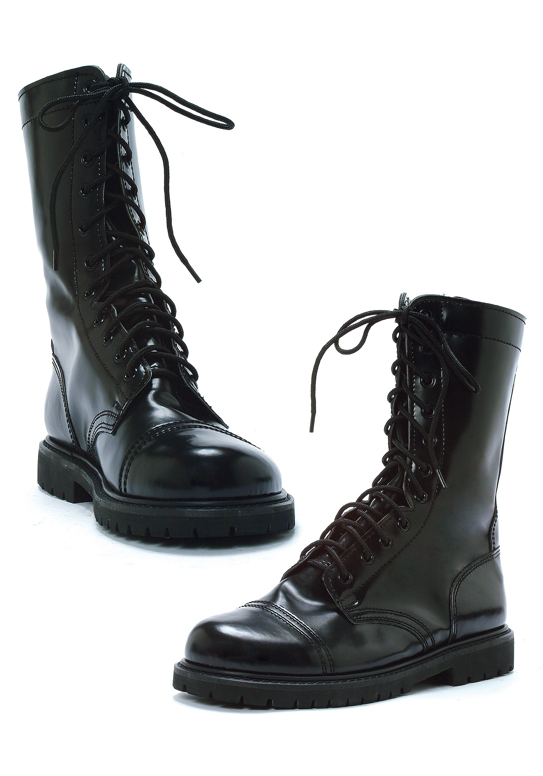 Men's Black Costume Combat Boots