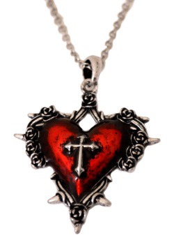 Heart Necklace with Cross