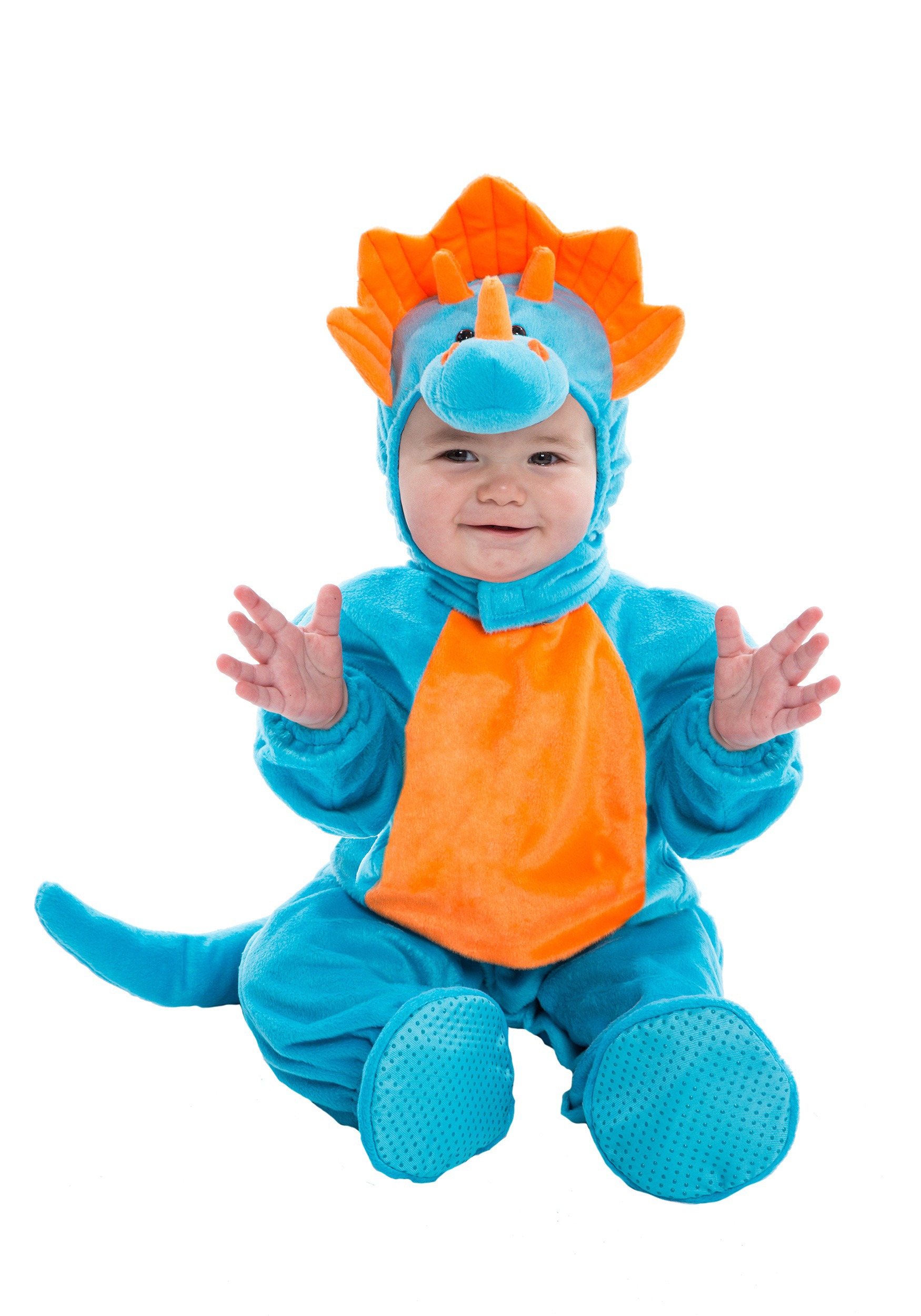 Blue and Orange Infant Dino Costume