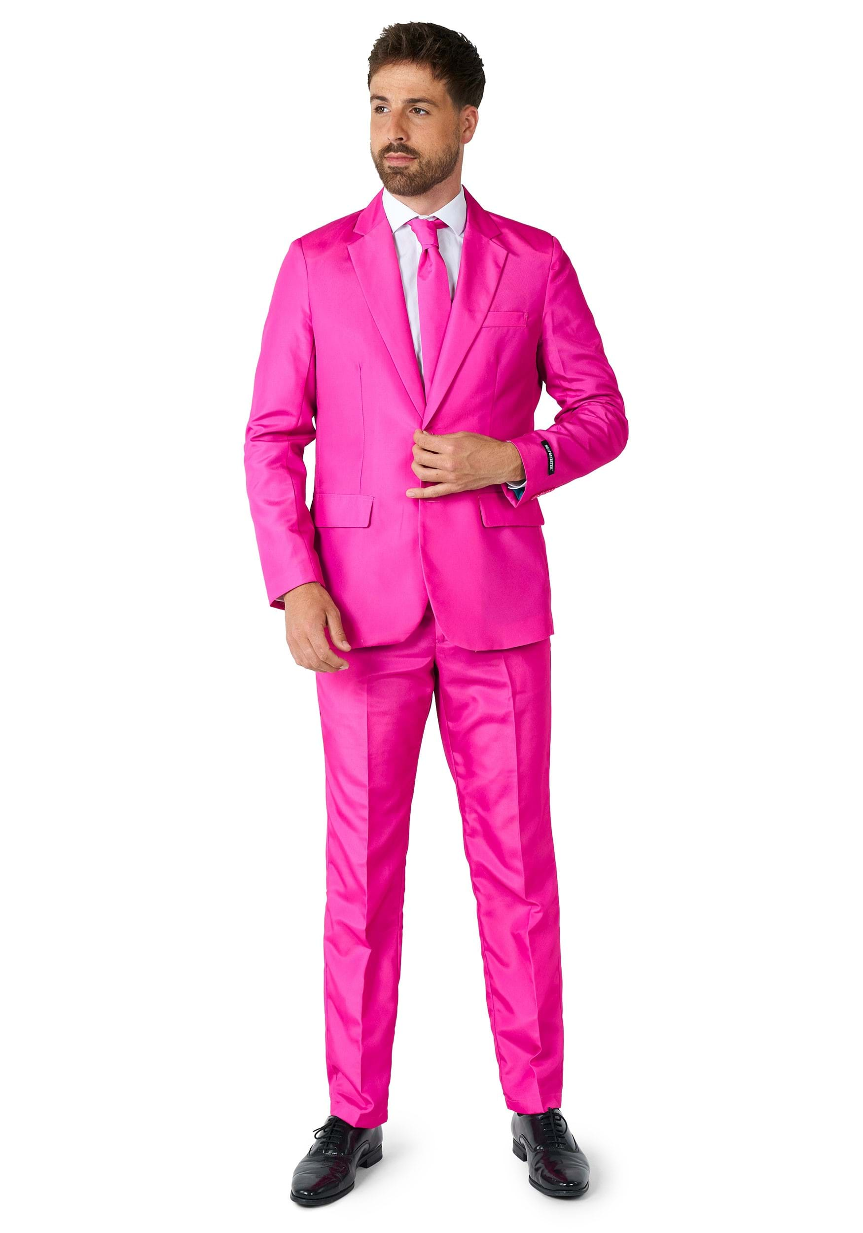 SuitMeister Basic Pink Suit Costume for Men