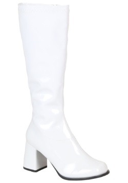 Women's White Costume Boots