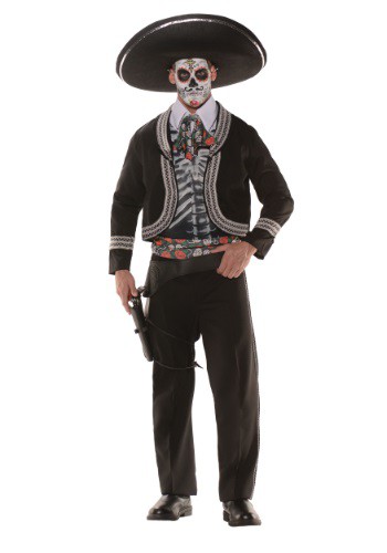 Mens Plus Size Day of the Dead Costume