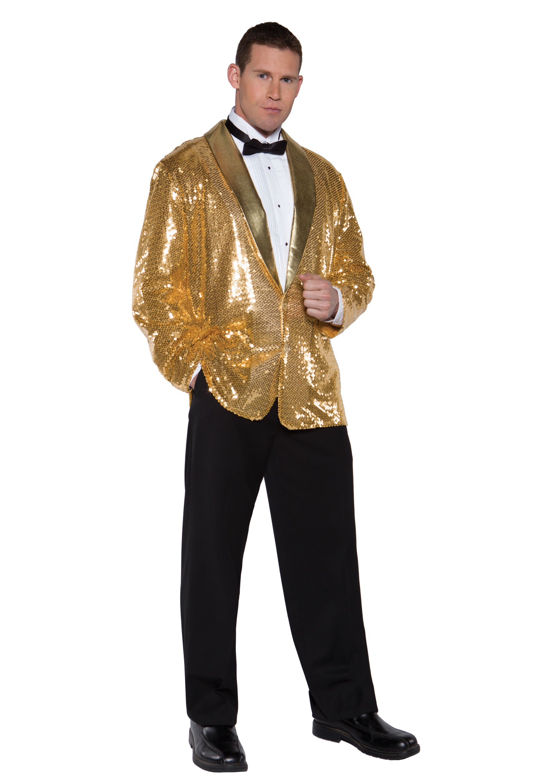 Gold Sequin Jacket for Men