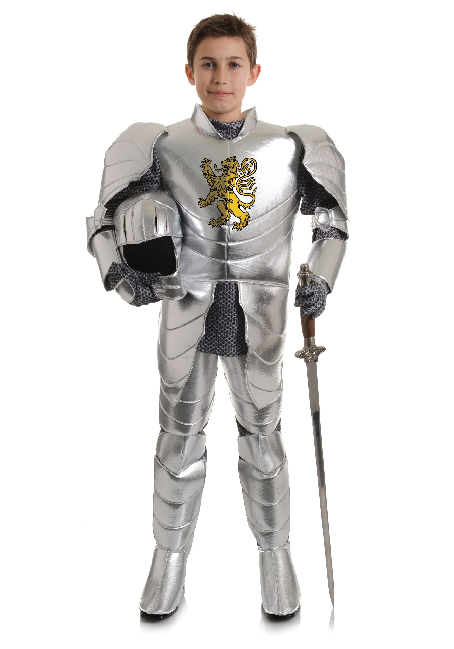 Photos - Fancy Dress Knight Underwraps  Costume for Kids Gray UN26226 